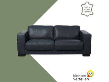 Leren bank Clear - 2,5 zits - Granada Blue (blauw) - Poten, Bohemian, Eigentijds, Modern, Retro, Vintage, Nieuw, Ophalen of Verzenden
