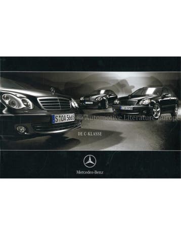 2004 MERCEDES BENZ C KLASSE BROCHURE NEDERLANDS, Nieuw, Author