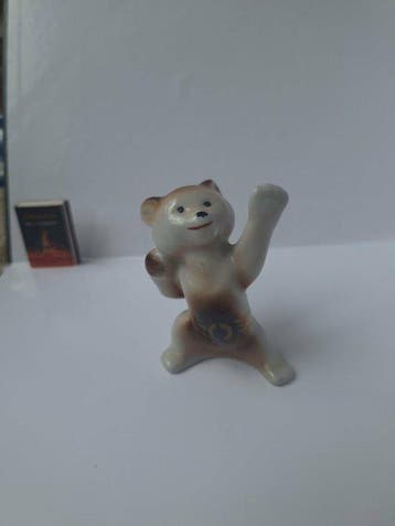 URSS - Porcelain figurine of the Olympic bear Misha,, Nieuw