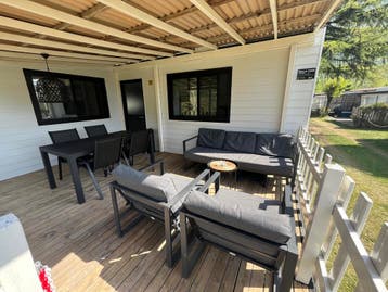 4 persoons chalet met airco in Porlezza, Luganomeer Italië, Dorp, 2 slaapkamers, Lombardije en Merengebied, Aan meer of rivier