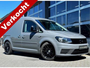 Volkswagen Caddy 2.0 TDI L1H1 | 150pk | Black Line | Betongr, Gebruikt, Volkswagen, Leder, Zilver of Grijs