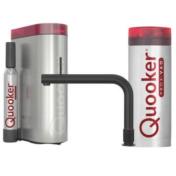 €2196 QUOOKER PRO3 FRONT BLACK + CUBE - 3FRONTBLK, Ophalen of Verzenden, Nieuw
