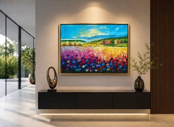 Yuni R. P - Luces de primavera: Flores y bahía, Antiek en Kunst
