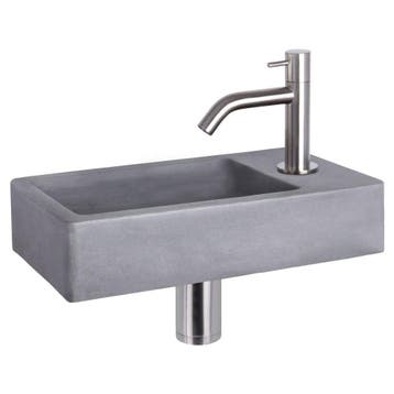 Differnz Force fonteinset beton donkergrijs - kraan gebogen, Verzenden, Nieuw