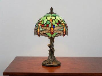 Tafellamp - Tiffany-stijl lamp - Glas-in-lood