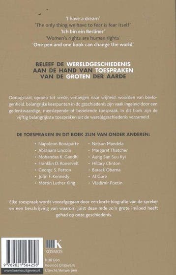 Toespraken die de wereld veranderden, Ophalen of Verzenden, Nieuw