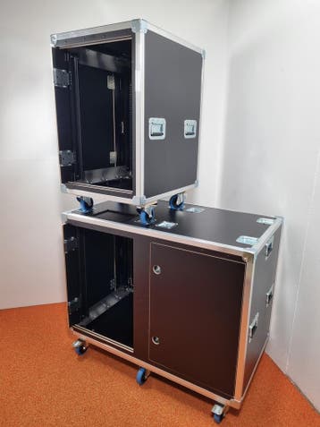 Slamrack PRO flightcase 19inch rack case met sliding doors, Nieuw