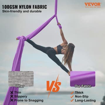 Aerial Yoga Hammock & Swing Starter Kit - 8.7/11 Yards Zijde, Verzenden, Nieuw