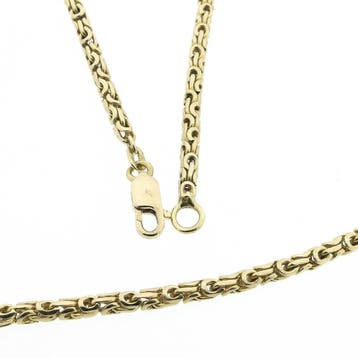 Gouden koningsschakel ketting, Sieraden, Tassen en Uiterlijk, Ophalen of Verzenden, Gebruikt, Goud, Goud