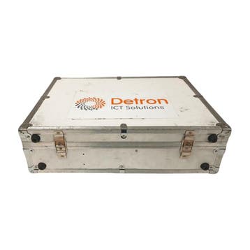 Aluminium transportkoffer, 48x37x14 cm, wit grijs, met, Muziek en Instrumenten, Behuizingen en Koffers, Ophalen of Verzenden, Gebruikt