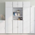 vidaXL Opbergkast 70x42,5x225 cm bewerkt hout wit, Huis en Inrichting, Kasten | Buffetkasten, Minder dan 50 cm, Nieuw, Overige houtsoorten