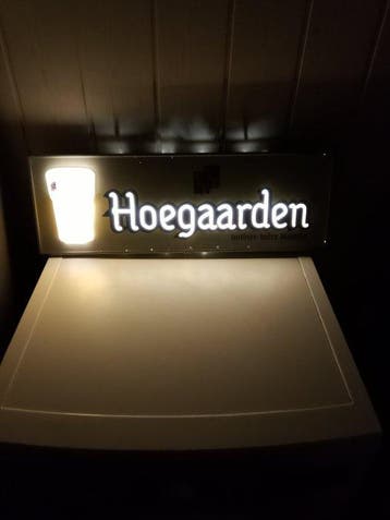 Bière hoegaarden - Reclamebord met achtergrondverlichting -