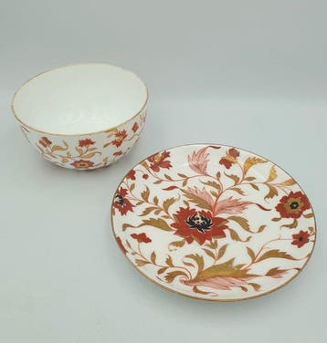 Wedgwood - Theekom (2) - Y1963 - Beenderporselein - Schotel,, Antiek en Kunst