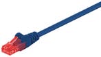 CAT 6 netwerkkabel, U/UTP, CCA-0.5 m / Blauw, Ophalen of Verzenden, Nieuw