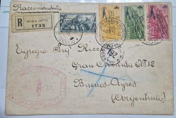 Koninkrijk Italië - 1934 Koninkrijk – eerste vlucht Rome -, Gestempeld