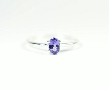 Tanzaniet ring / nieuw- 1.3 g - (1), Verzamelen, Mineralen en Fossielen