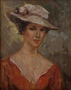 Italiaanse school (XX) - Lady with Hat