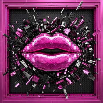 Artxlife - Lego Metal Fuxia Vuitton Pop Lips Explosion, Kinderen en Baby's, Speelgoed | Duplo en Lego, Nieuw