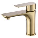 Wastafelkraan Goud | Modern | 15cm hoog, Doe-het-zelf en Verbouw, Sanitair, Verzenden, Nieuw, Rvs, Kraan