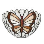 Tiffany vlinder wandlamp – Natuurlijke uitstraling – B 25 ×, Huis en Inrichting, Verzenden, Nieuw