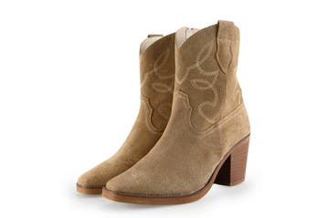 Manfield Cowboy laarzen in maat 38 Beige, Verzenden, Beige, Zo goed als nieuw, Manfield