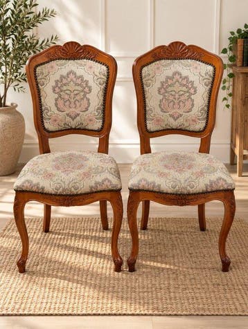 Stoel (2) - Beuken - Louis XV-wandtapijt
