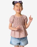 HEMA Kinderblouse bloemen oudroze, Verzenden, Nieuw