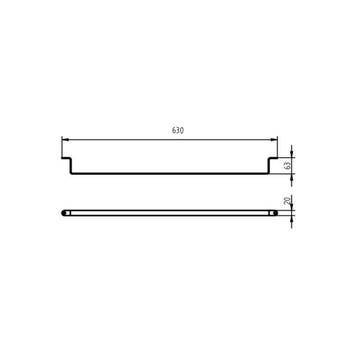 Handdoekrek Haceka Ixi 63 cm RVS, Ophalen of Verzenden, Nieuw