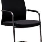 Euroseats vergaderstoel Helsinki, zwart - chroom ES DS Nieuw, Huis en Inrichting, Stoelen, Zwart, Nieuw, Ophalen of Verzenden