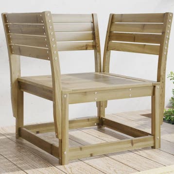 vidaXL Tuinstoel geïmpregneerd hout, Verzenden, Nieuw