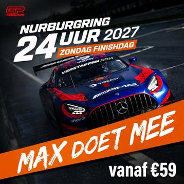 Max op de Nürburgring - zondag 30 mei 2027