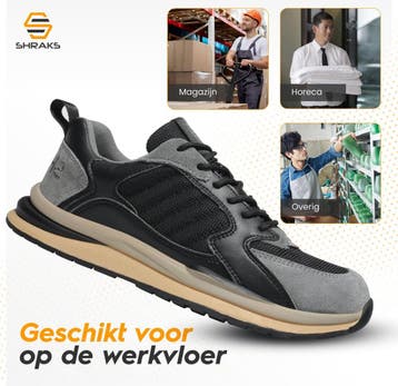 Shraks Venu Veiligheidsschoenen Maat 42 - Werkschoenen voor, Ophalen of Verzenden, Nieuw