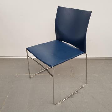 FP collection S450 zaalstoel - blauw kunststof zitting (alle, Ophalen of Verzenden, Nieuw