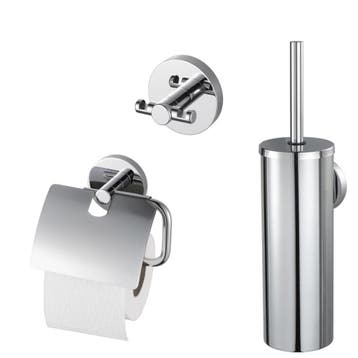 Toiletset Giftbox Haceka Aqualux PRO2000 Chroom, Ophalen of Verzenden, Nieuw