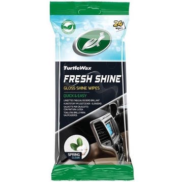 Turtle Wax Fresh Shine Gloss Shine Wipes 24 stuks, Auto diversen, Verzenden