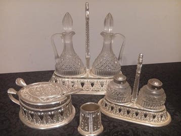 Tafelservies (6) - Kristal, Antiek en Kunst