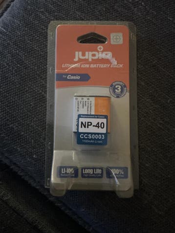 Jupio NP-40 Li-ion camera-accu (voor Casio), Verzenden, Nieuw
