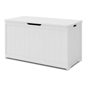 Speelgoedkist Podek opbergkist 80x40x44,5 cm wit [en.casa], Verzenden, Nieuw