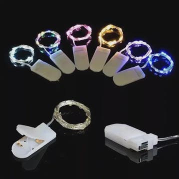 Waterdichte LED Snoer Verlichting - 1-5M Koperdraad - Batter, Verzenden, Nieuw