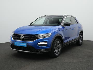 Zakelijke Lease |  Volkswagen T-Roc 1.0 TSI 110 pk Style, Stof, Gebruikt, Euro 6, Blauw