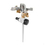 Ronddraaiende sprinkler - 452m² - Pulssproeier - Metaal, Tuin en Terras, Ophalen of Verzenden, Nieuw, Sectorsproeier