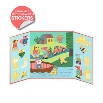Djeco stickers dieren - herbruikbar van €8,99 voor €6,29, Ophalen of Verzenden, Nieuw