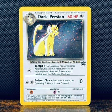 Pokémon Card - Dark Persian Holo 17 – Pokémon, Nieuw