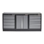 Werkbank set met MDF werkblad met RVS plaat omkleed,, Doe-het-zelf en Verbouw, Werkbanken, Ophalen of Verzenden, Nieuw