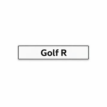 Kentekenplaat Golf R, Ophalen of Verzenden, Nieuw