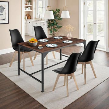 Eettafel Belfast industrieel 120x75x75cm, Verzenden, Nieuw