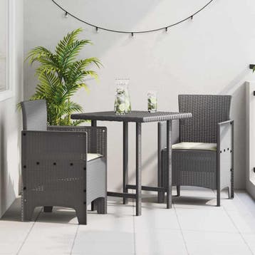 vidaXL Tuinstoel 2 st Lichtgrijs Polypropyleen, Tuin en Terras, Verzenden, Nieuw