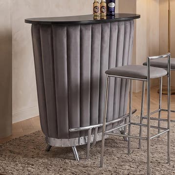 *WOONWINKEL* Kare Design After Work Huisbar Fluweel Grijs, Verzenden, Nieuw