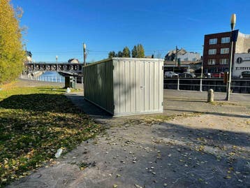 Nog een aantal op voorraad! Container tuinhuis | Koop nu!, Nieuw, Metaal, Containerberging
