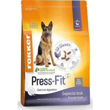 Fokker Press-Fit Hond 13 kg (Hondenvoer), Dieren en Toebehoren, Verzenden, Hond